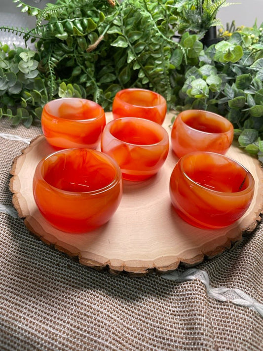 Synthetic Carnelian Bowl | Copper Ashes