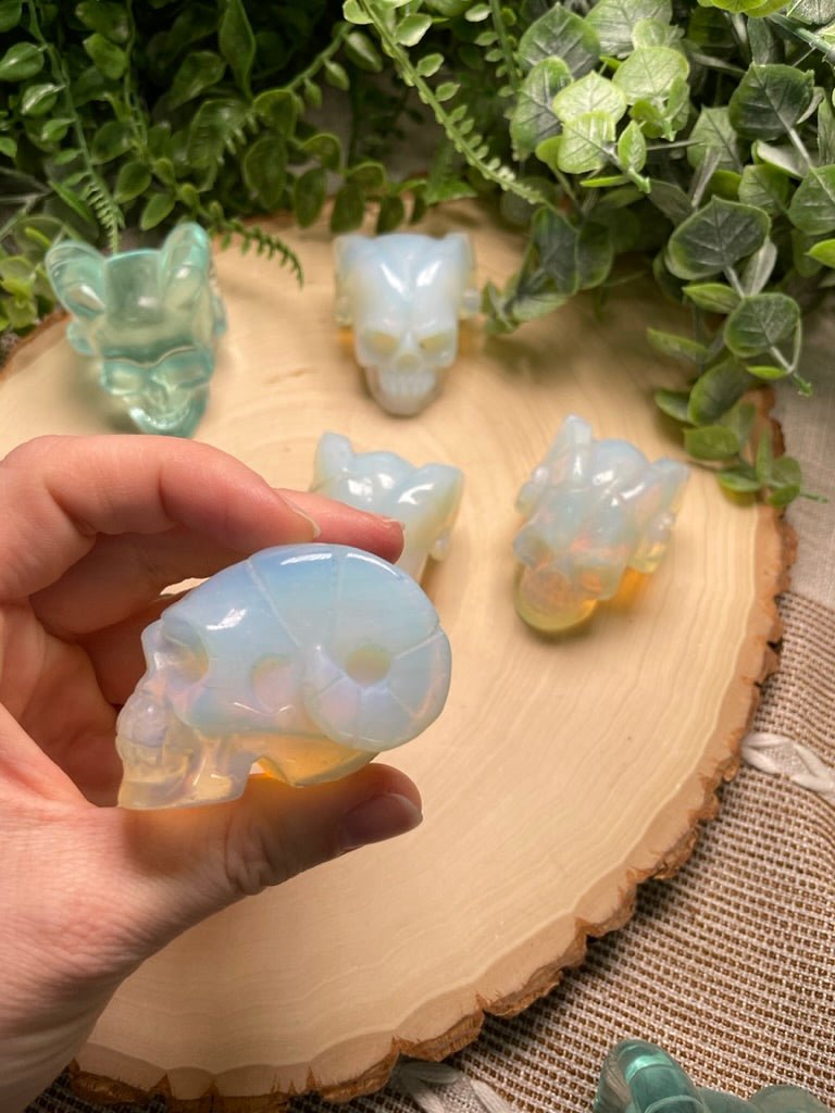 Synthetic Crystal Demon Skull | Copper Ashes