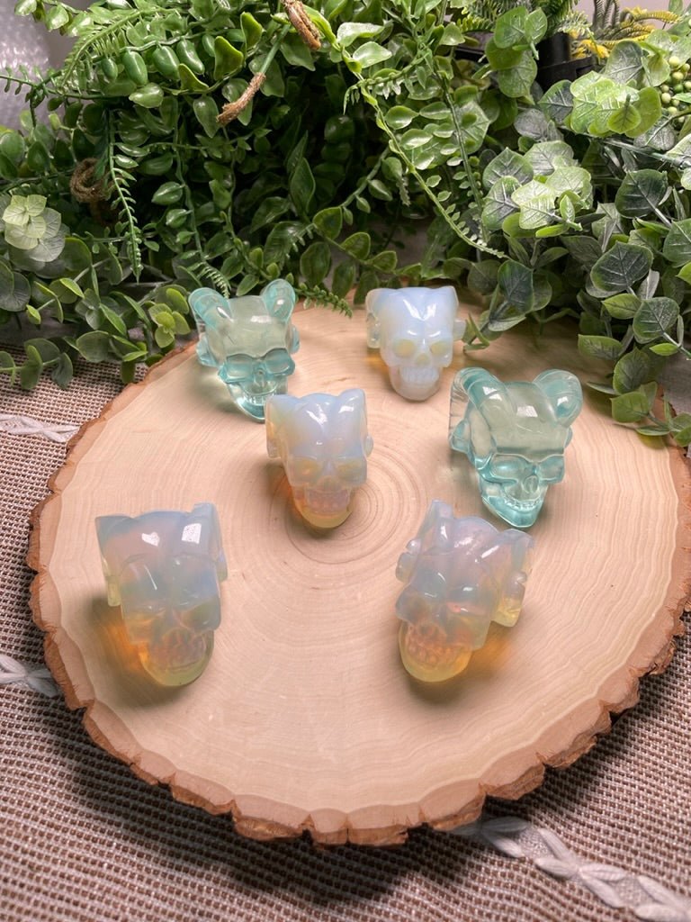 Synthetic Crystal Demon Skull | Copper Ashes