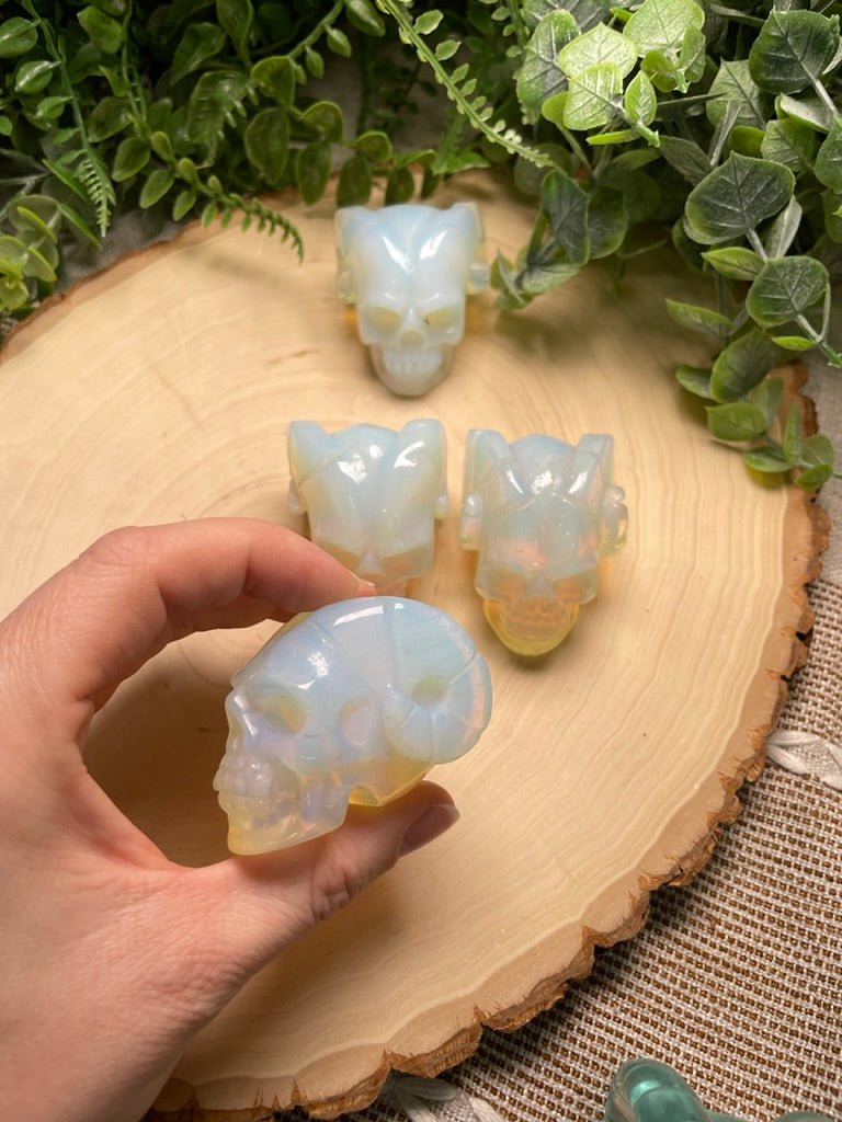 Synthetic Crystal Demon Skull | Copper Ashes