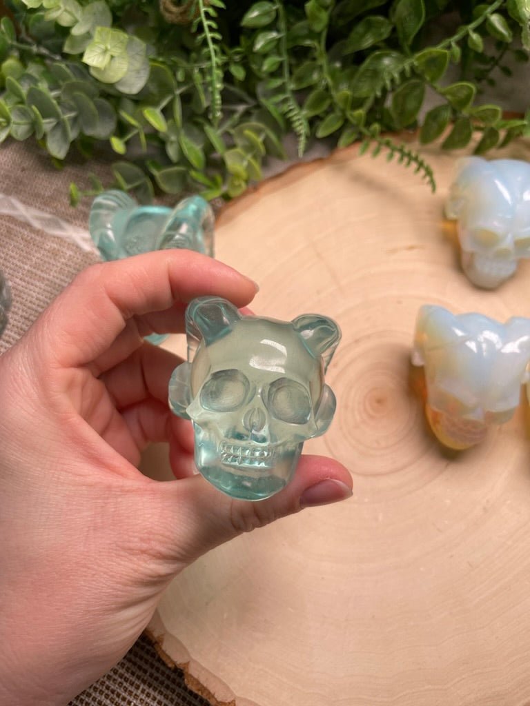 Synthetic Crystal Demon Skull | Copper Ashes