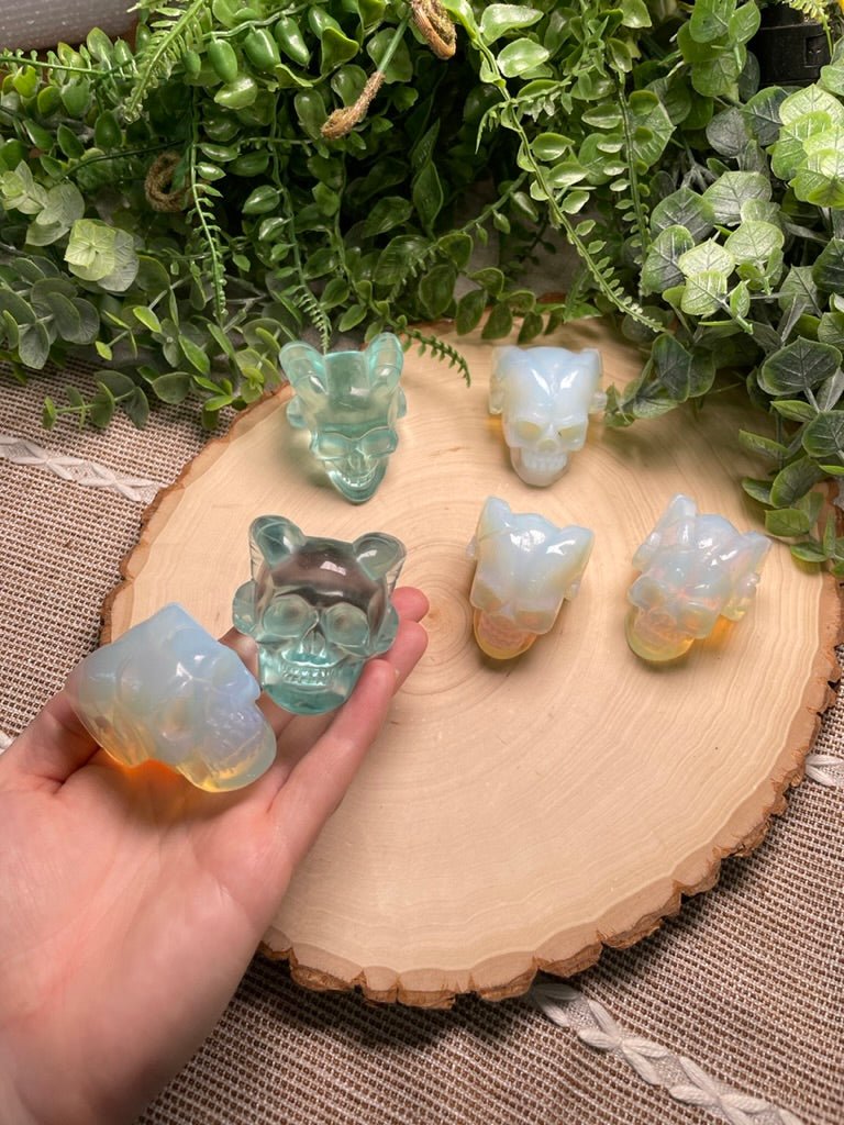 Synthetic Crystal Demon Skull | Copper Ashes