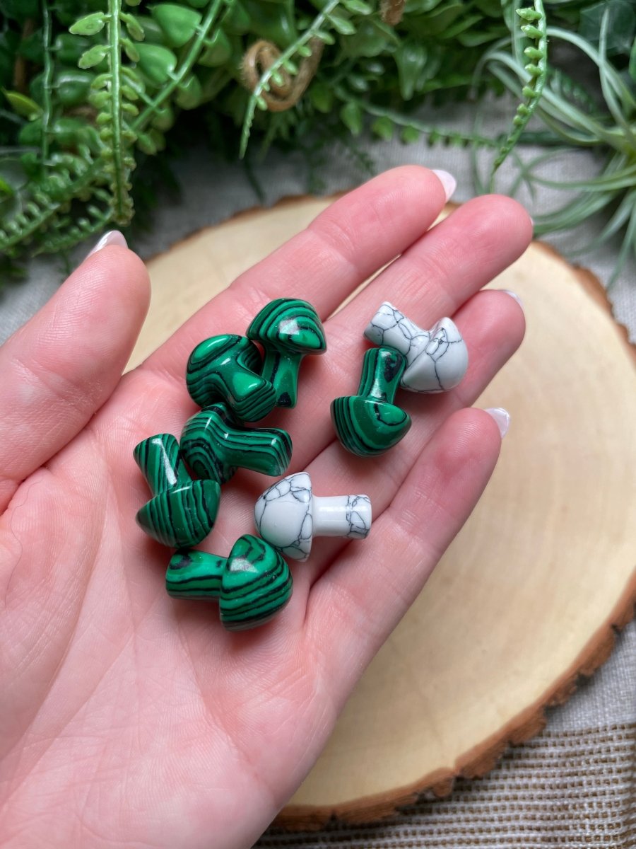 Synthetic Stone Mushroom Lot | Copper Ashes