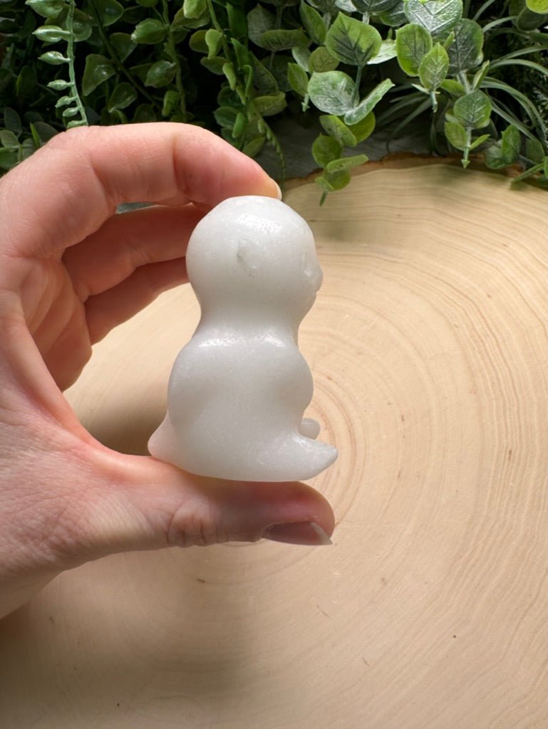 Synthetic White Jade Animal | Copper Ashes