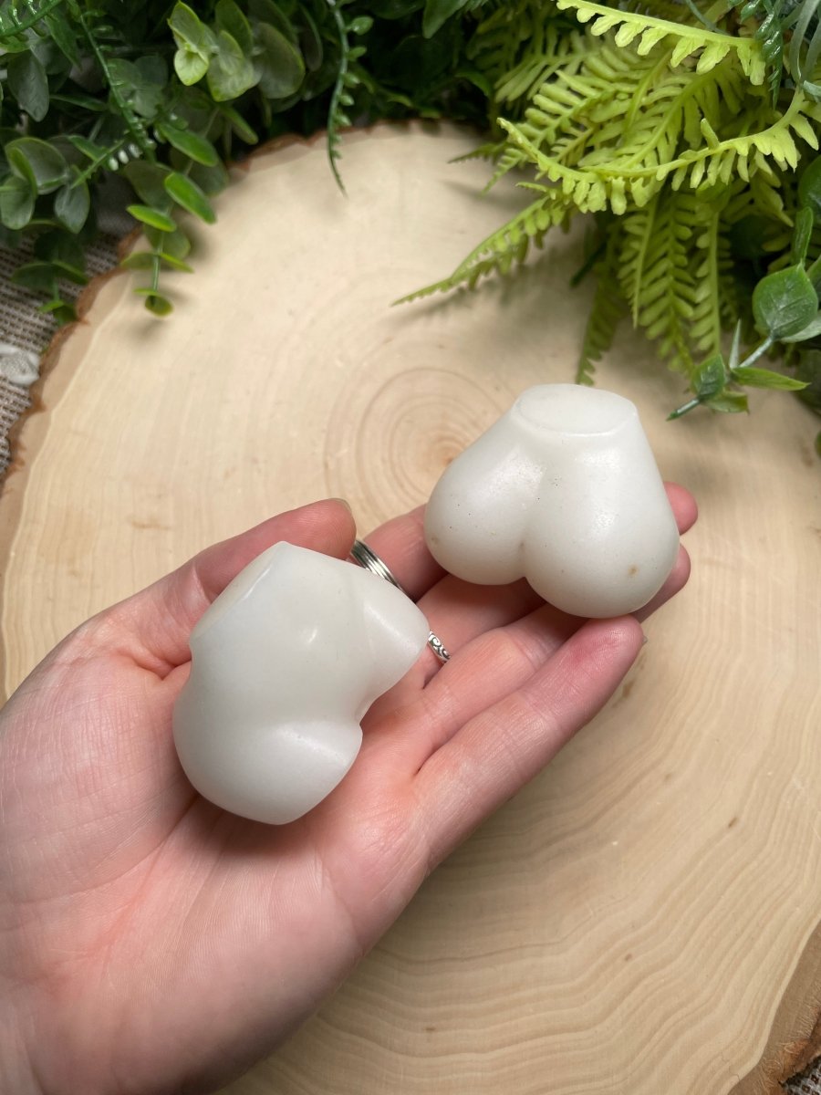 Synthetic White Jade Butt and Torso | Copper Ashes