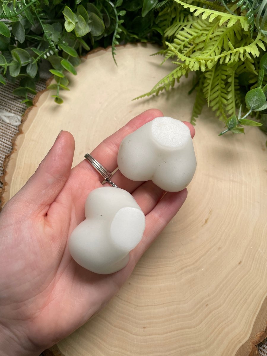 Synthetic White Jade Butt and Torso | Copper Ashes