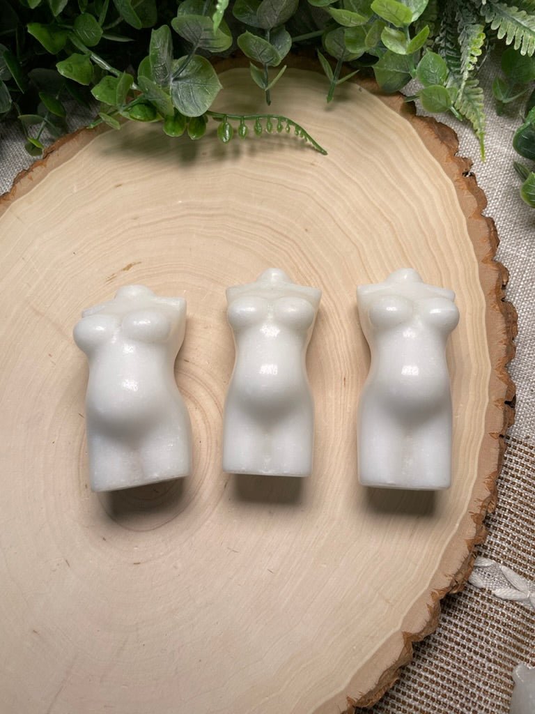 Synthetic White Jade Pregnant Lady Body | Copper Ashes