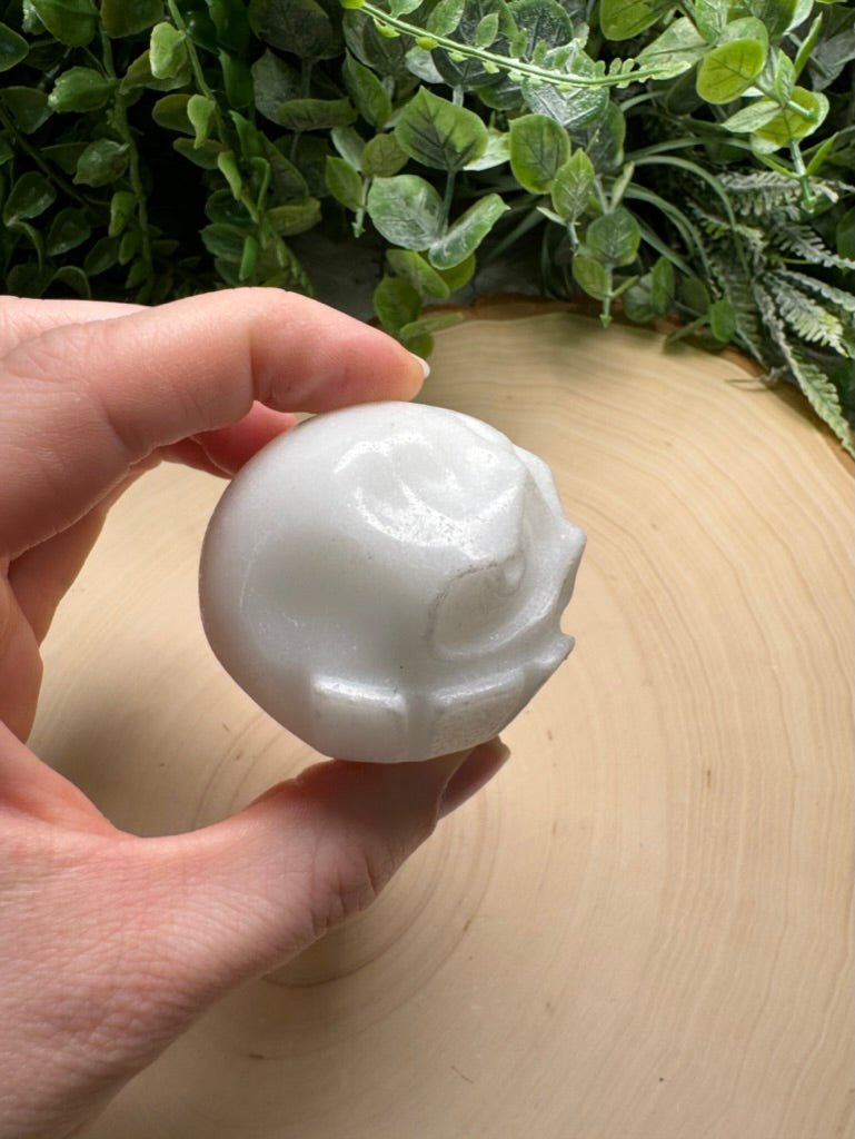 Synthetic White Jade Skull Character | Copper Ashes