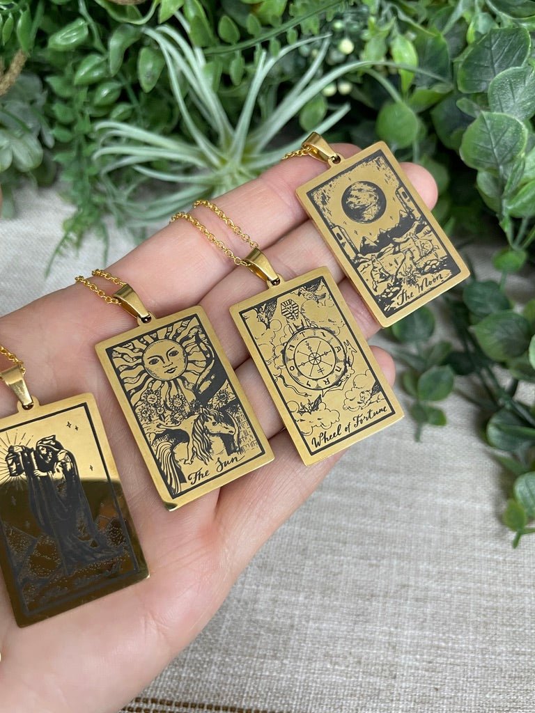 Tarot Card Necklace | Copper Ashes