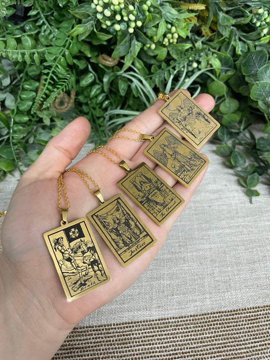 Tarot Card Necklace | Copper Ashes