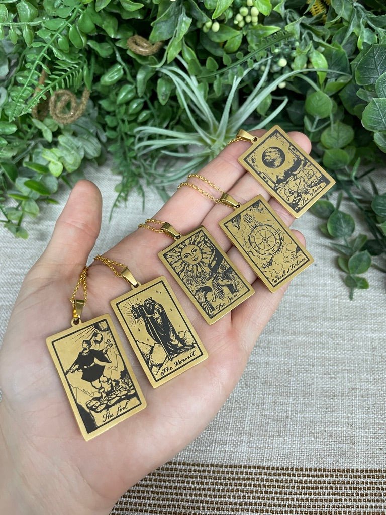 Tarot Card Necklace | Copper Ashes