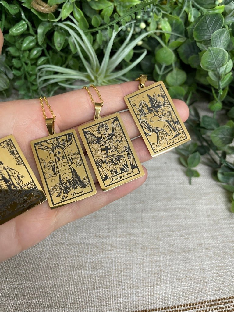 Tarot Card Necklace | Copper Ashes