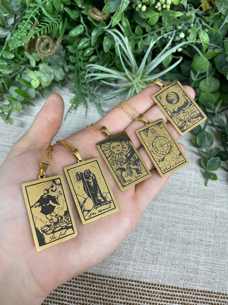 Tarot Card Necklace | Copper Ashes