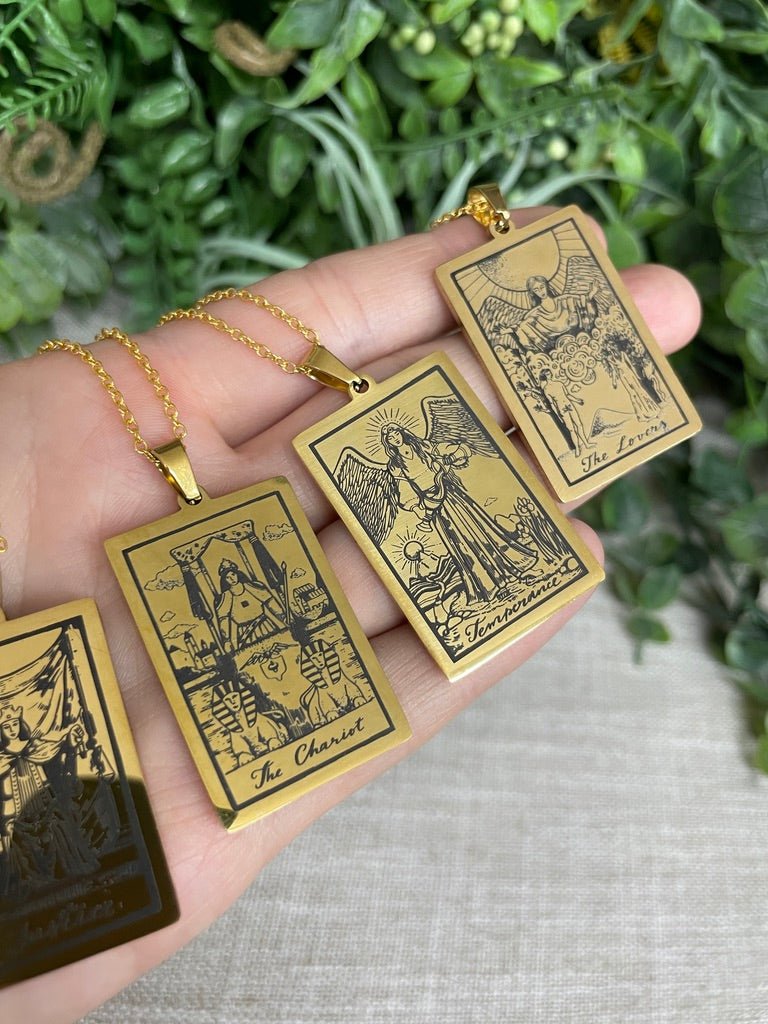 Tarot Card Necklace | Copper Ashes