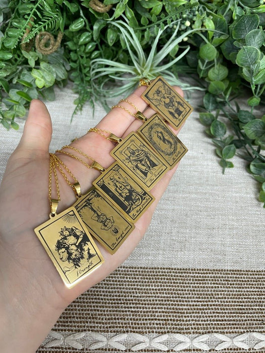 Tarot Card Necklace | Copper Ashes