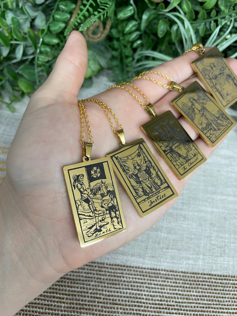 Tarot Card Necklace | Copper Ashes