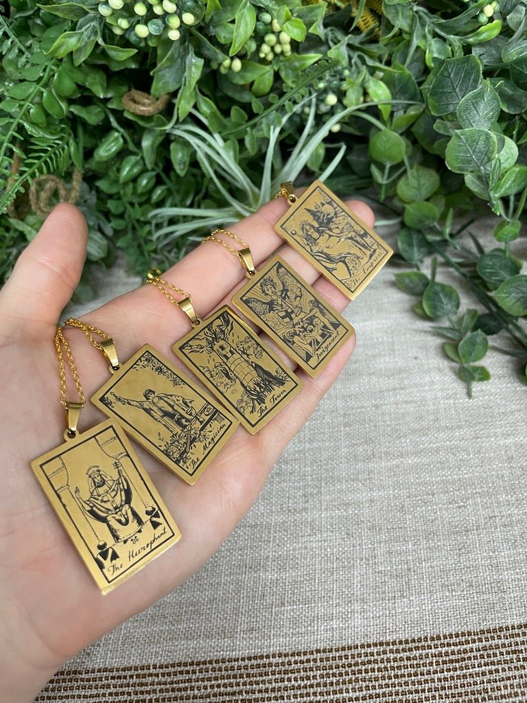 Tarot Card Necklace | Copper Ashes