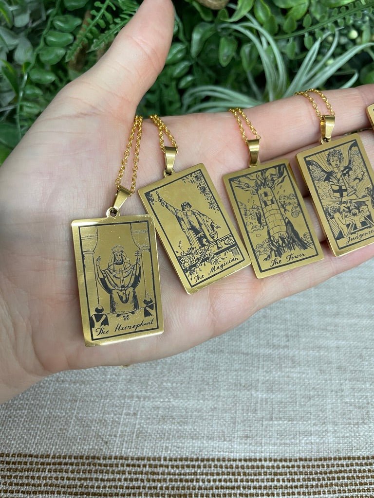 Tarot Card Necklace | Copper Ashes