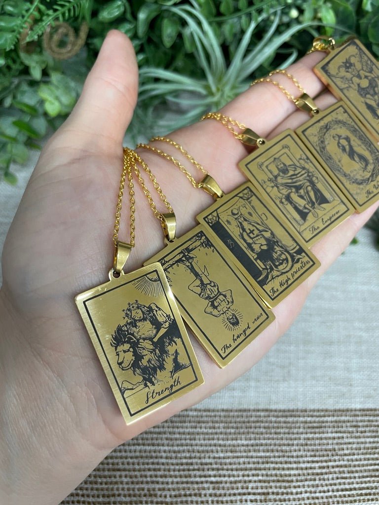 Tarot Card Necklace | Copper Ashes