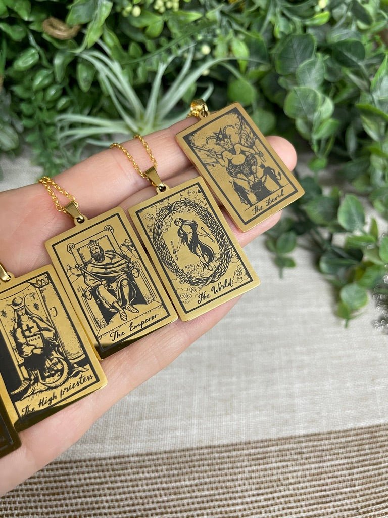 Tarot Card Necklace | Copper Ashes