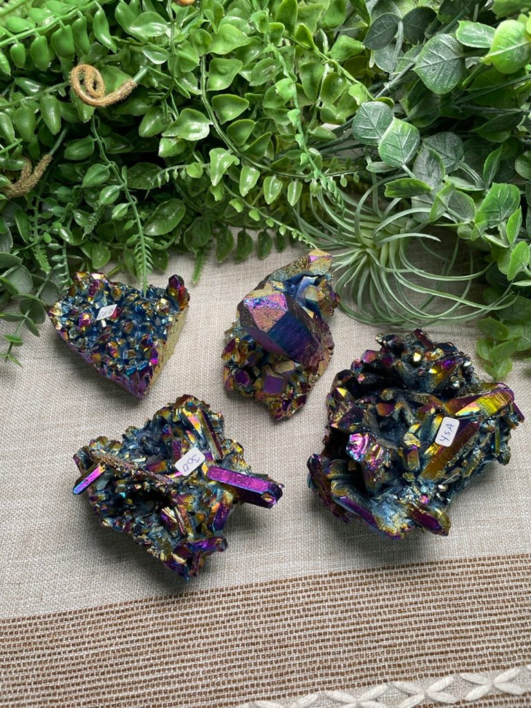 Titanium Plated Quartz Cluser | Copper Ashes