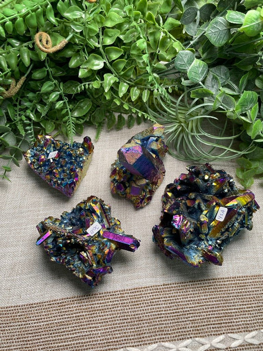 Titanium Plated Quartz Cluser | Copper Ashes