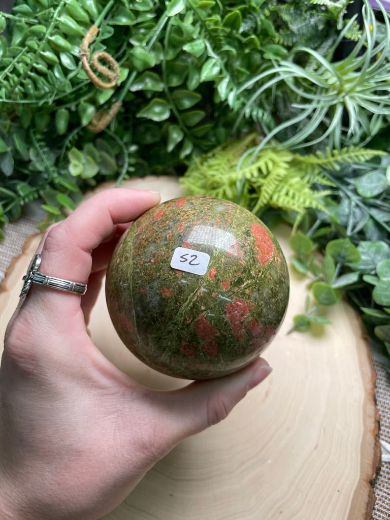 Unakite Jasper Sphere | Copper Ashes