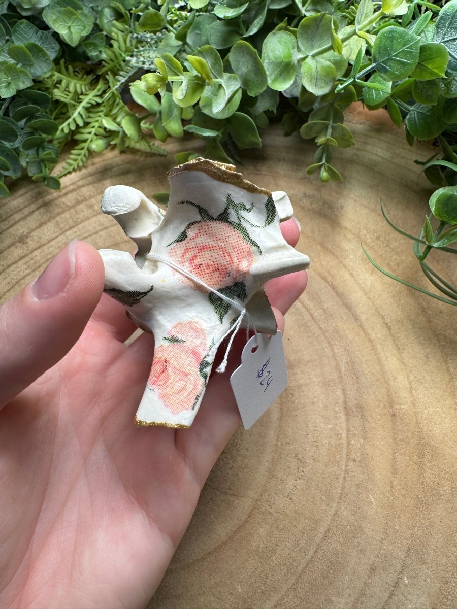 Vertebrae- Hand Decorated | Copper Ashes