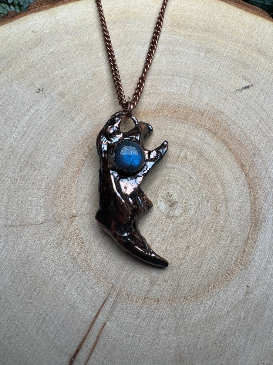 Veyne - Muskrat Jawbone and Labradorite Necklace | Copper Ashes