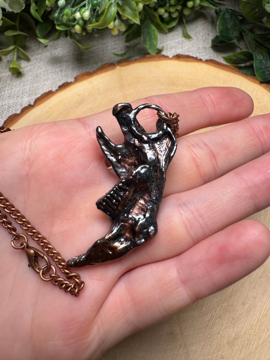 Veyne - Muskrat Jawbone and Labradorite Necklace | Copper Ashes