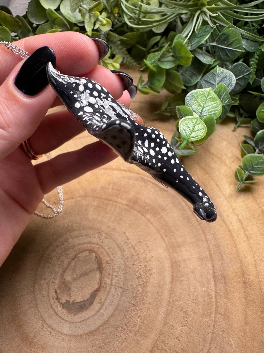 Whimsical Crystal Manta Ray Necklace | Copper Ashes