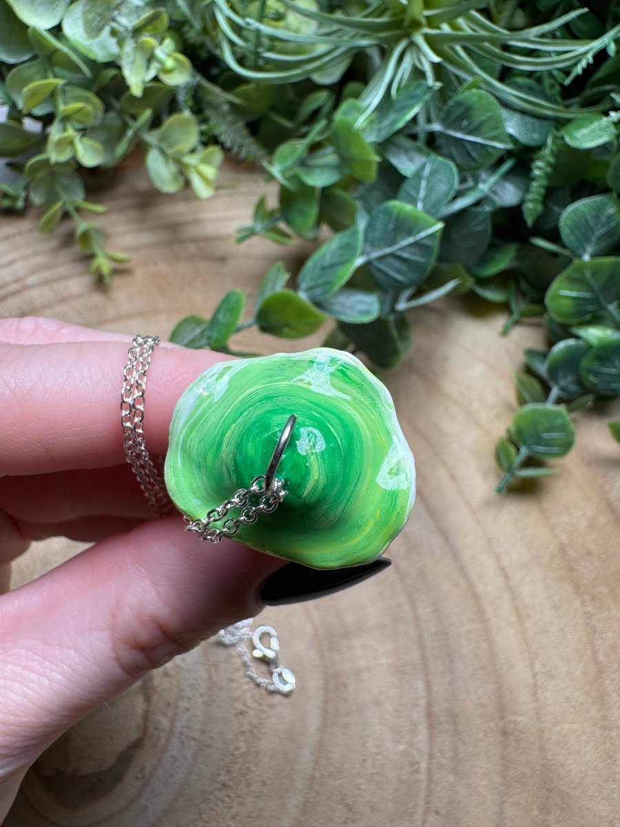 Whimsical Crystal Mushroom Necklace | Copper Ashes