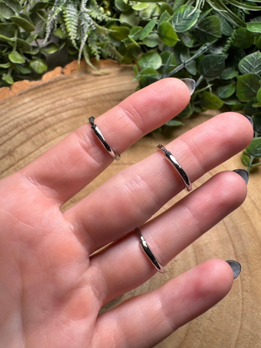 White Moonstone Ring Adjustable | Copper Ashes