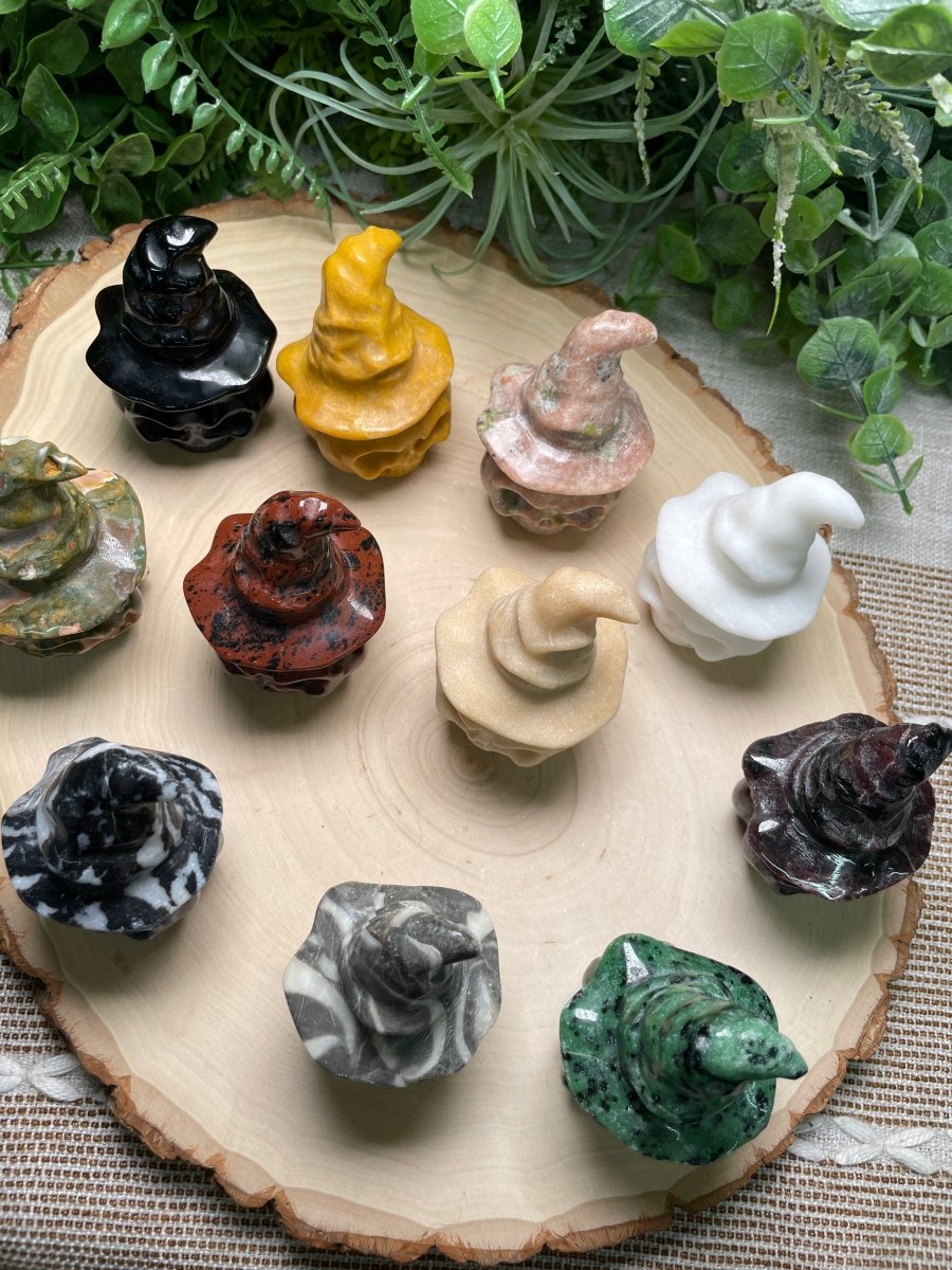 Witchy Skull Jack - O - Lantern (some have minor chips) | Copper Ashes