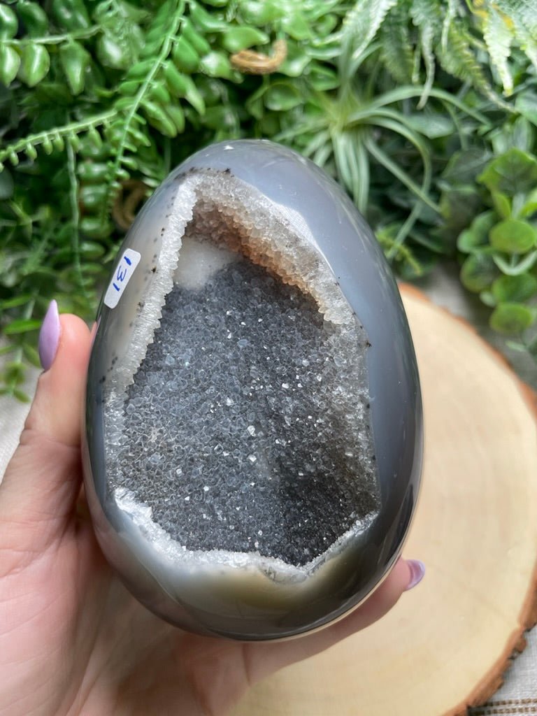 XL Agate Egg | Copper Ashes