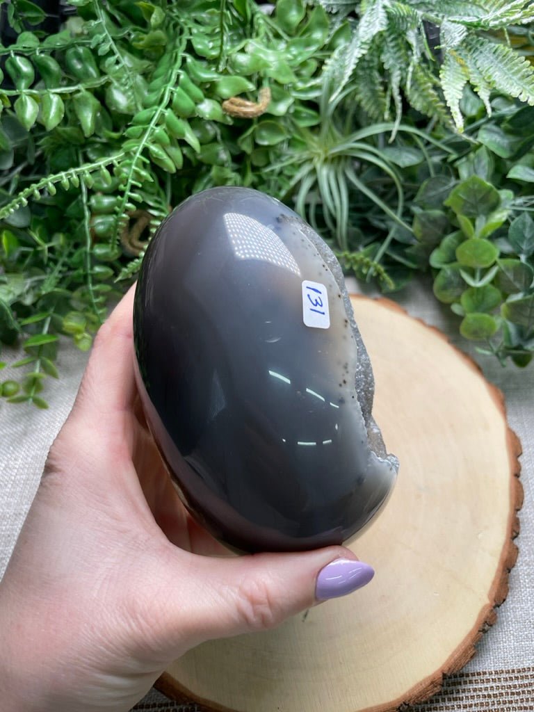 XL Agate Egg | Copper Ashes
