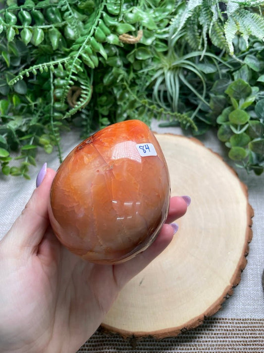 XL Carnelian Egg | Copper Ashes