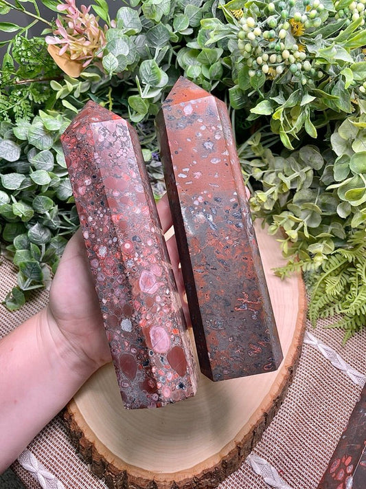 XL Leopard - skin Jasper Tower | Copper Ashes