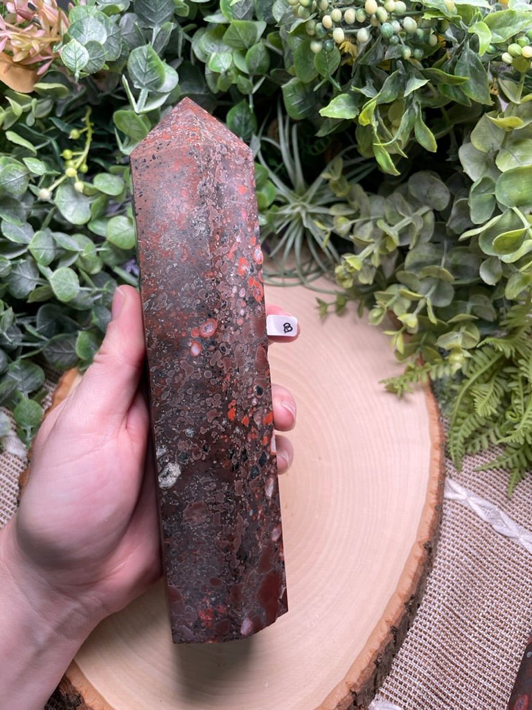 XL Leopard - skin Jasper Tower | Copper Ashes