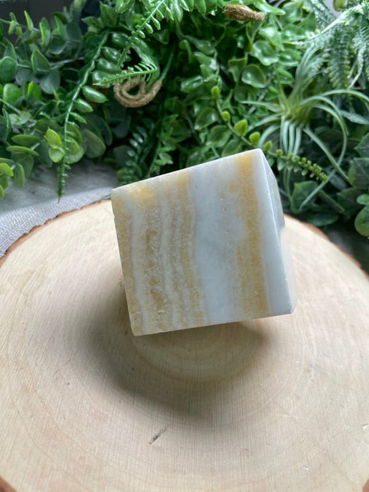 Yellow Calcite Cube | Copper Ashes