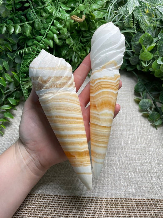 Yellow Calcite Torch | Copper Ashes