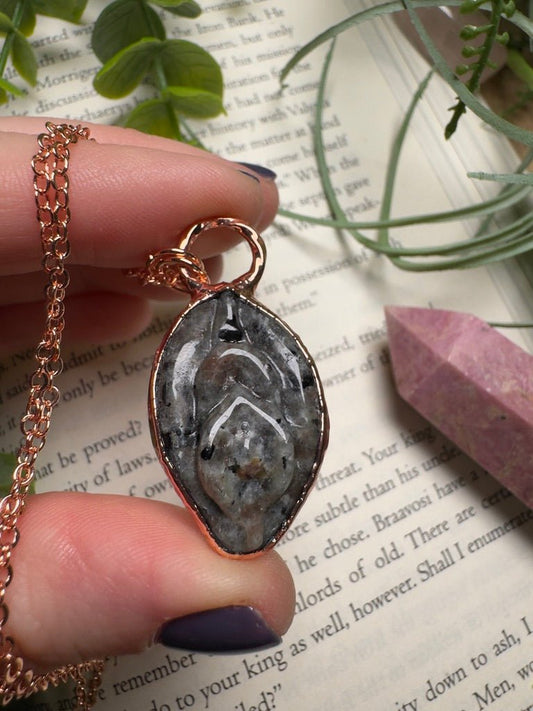 Yooperlite Yoni Necklace | Copper Ashes