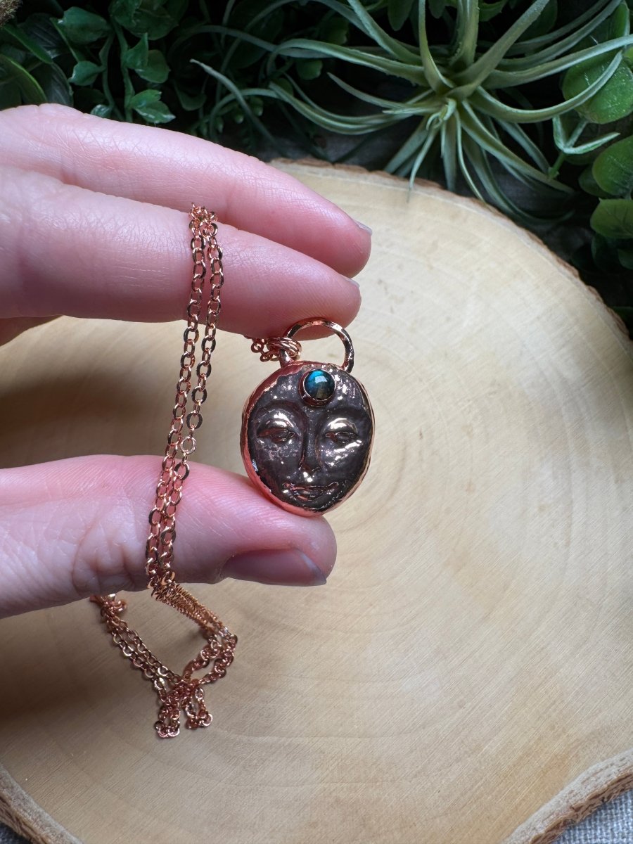 Zoey - Labradorite Goddess Necklace | Copper Ashes