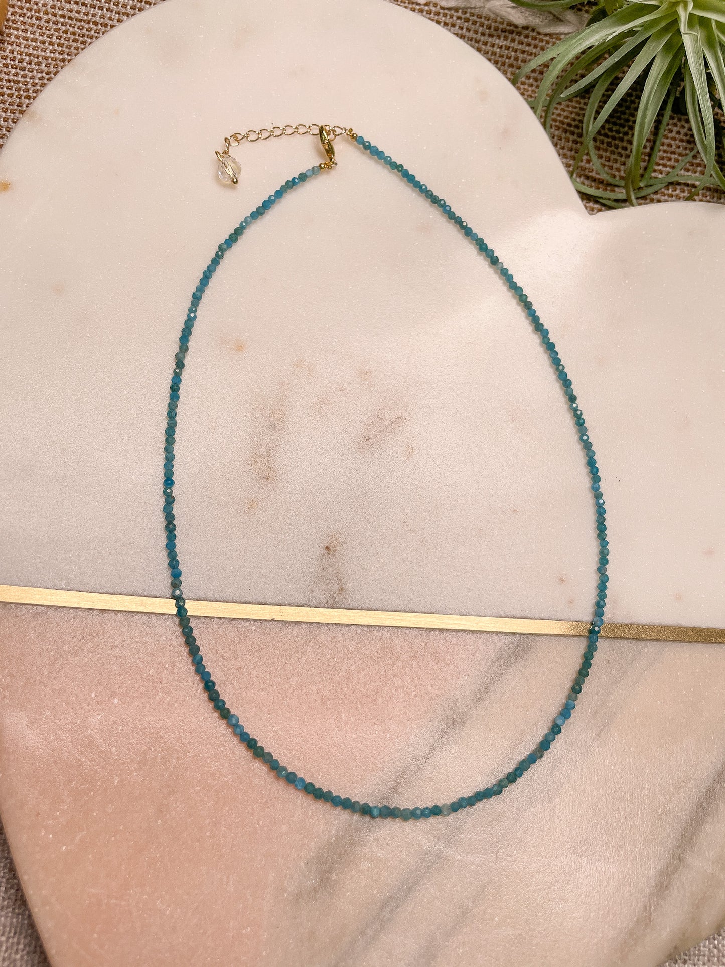 Crystal Beaded Choker Necklace