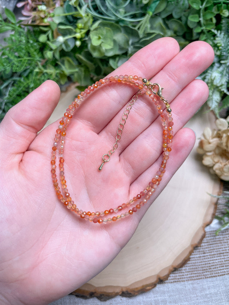 Crystal Beaded Choker Necklace