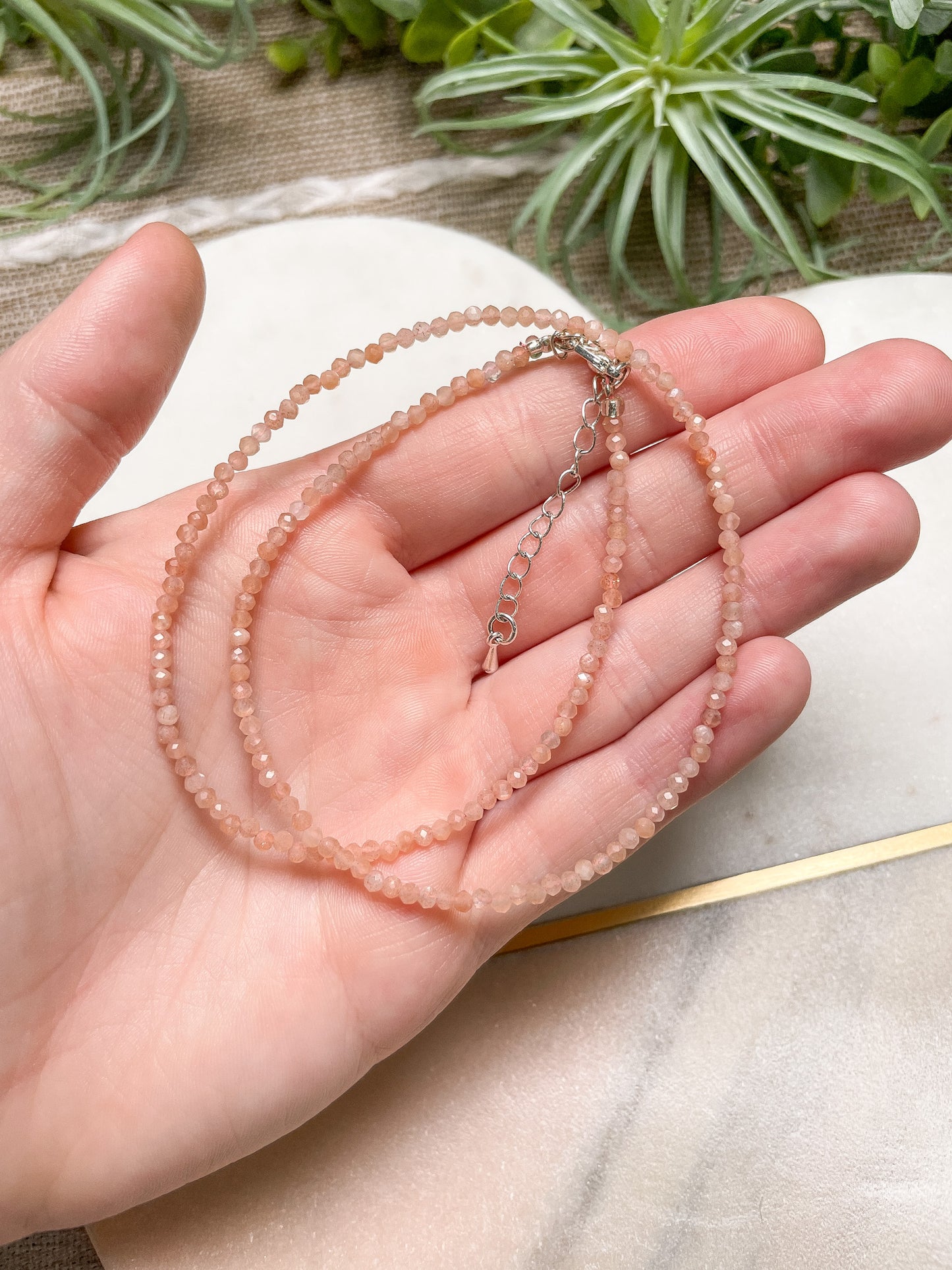 Crystal Beaded Choker Necklace