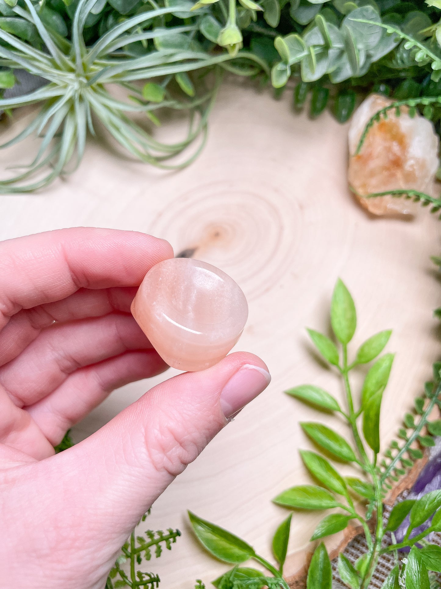 Crystal Sphere Holder/ Worry Stone