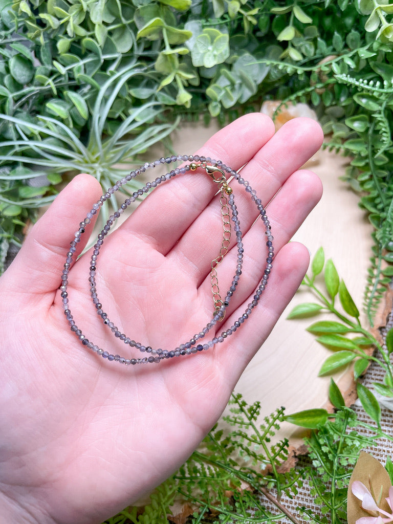 Crystal Beaded Choker Necklace