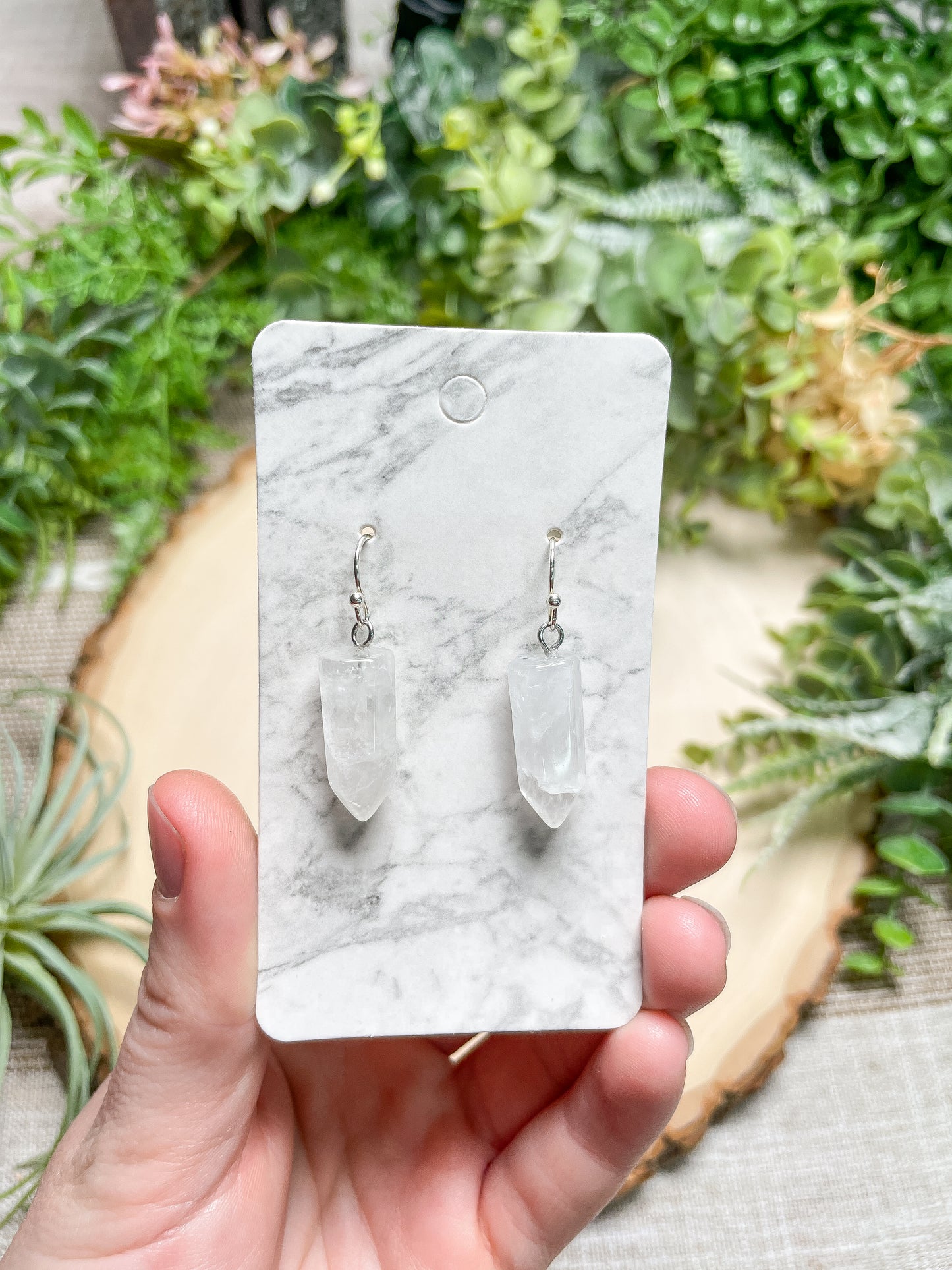 Crystal Point Earrings