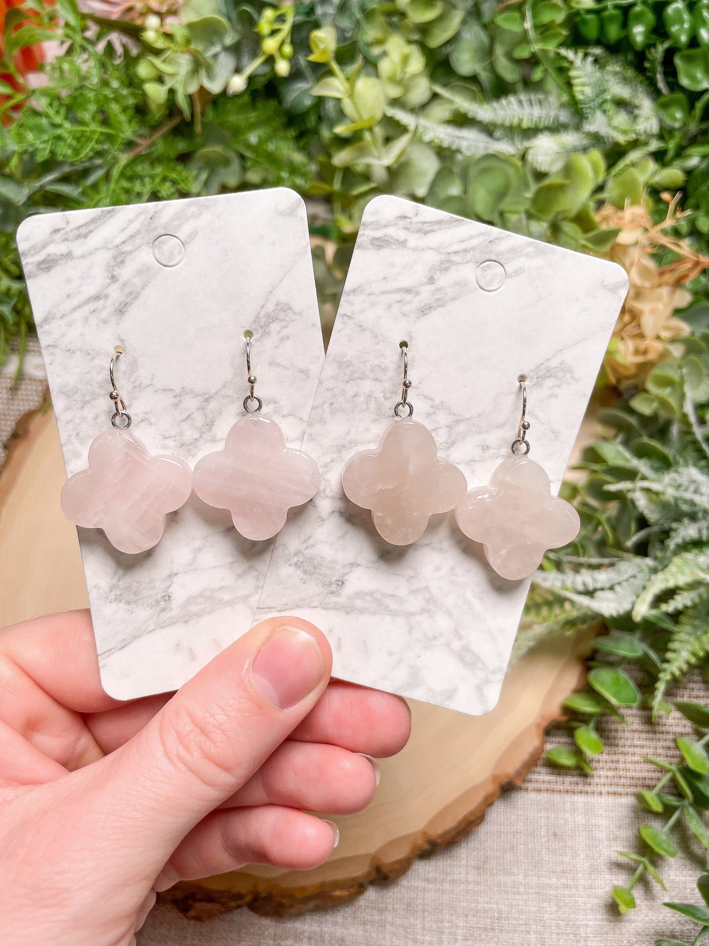 Crystal Clover Earrings